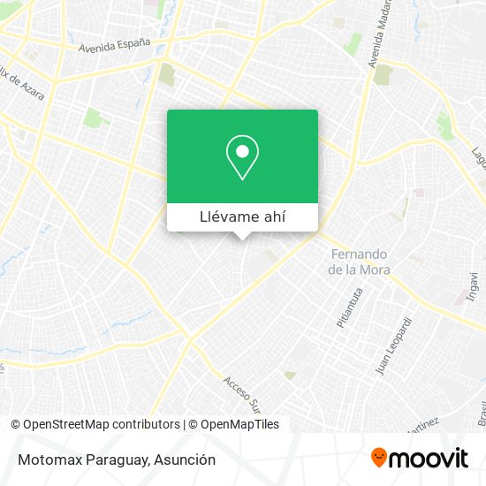 Mapa de Motomax Paraguay