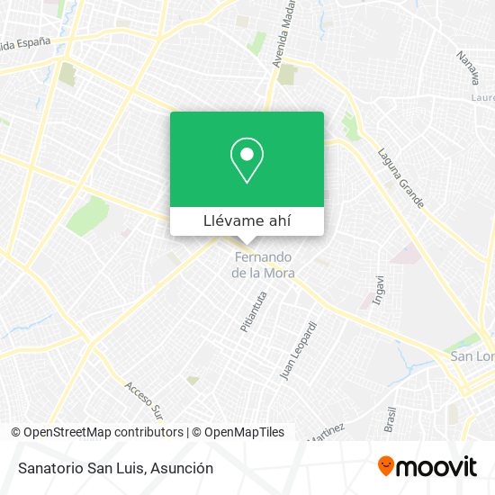 Mapa de Sanatorio San Luis