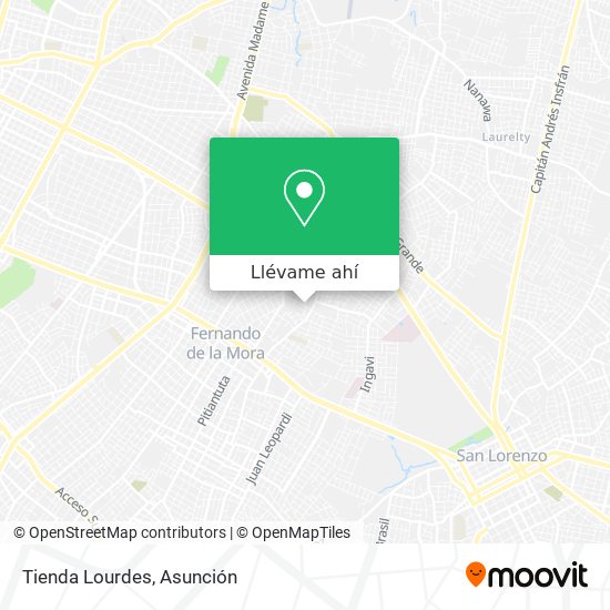 Mapa de Tienda Lourdes