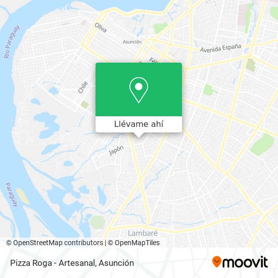 Mapa de Pizza Roga - Artesanal