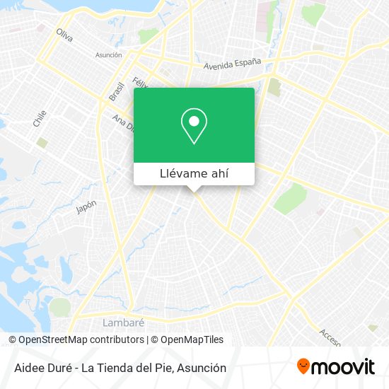 Mapa de Aidee Duré - La Tienda del Pie