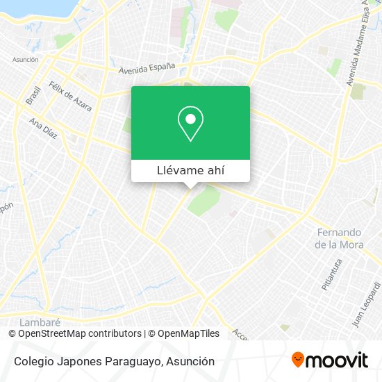 Mapa de Colegio Japones Paraguayo