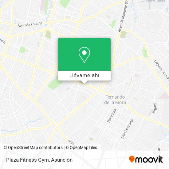Mapa de Plaza Fitness Gym