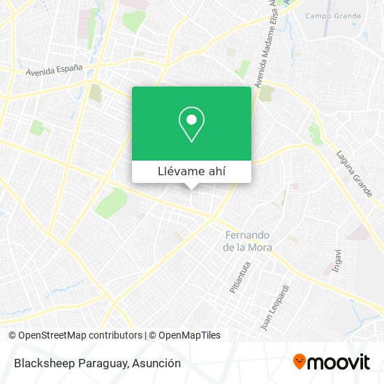 Mapa de Blacksheep Paraguay