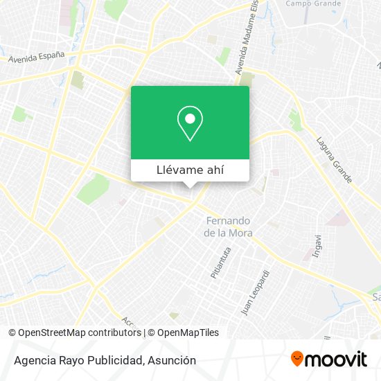 Mapa de Agencia Rayo Publicidad