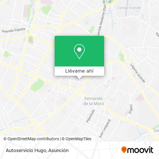 Mapa de Autoservicio Hugo
