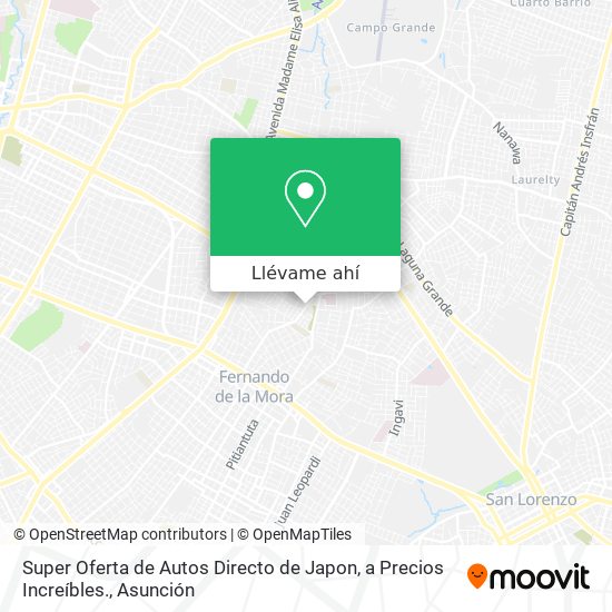 Mapa de Super Oferta de Autos Directo de Japon, a Precios Increíbles.