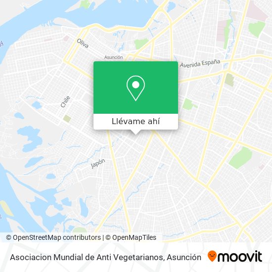 Mapa de Asociacion Mundial de Anti Vegetarianos