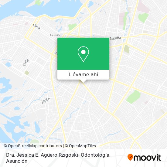 Mapa de Dra. Jessica E. Agüero Rzigoski- Odontología