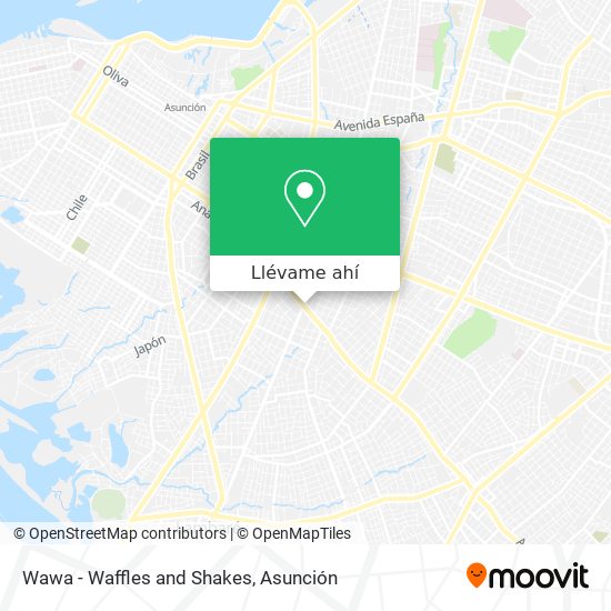 Mapa de Wawa - Waffles and Shakes