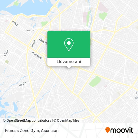 Mapa de Fitness Zone Gym