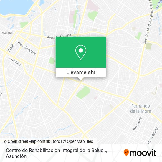 Mapa de Centro de Rehabilitacion Integral de la Salud .