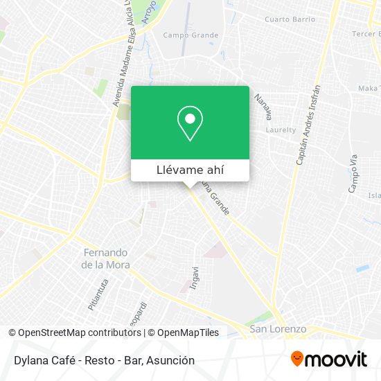 Mapa de Dylana Café - Resto - Bar