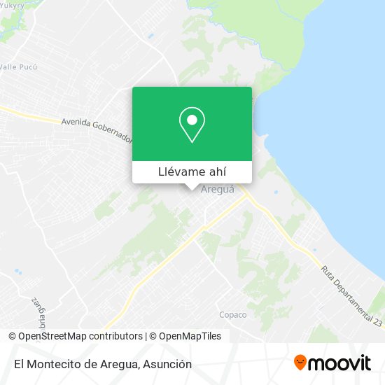 Mapa de El Montecito de Aregua