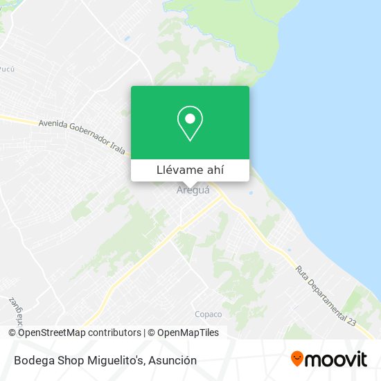 Mapa de Bodega Shop Miguelito's