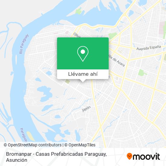 Mapa de Bromanpar - Casas Prefabricadas Paraguay