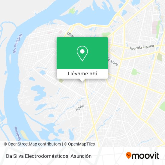 Mapa de Da Silva Electrodomésticos