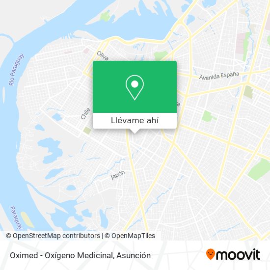 Mapa de Oximed - Oxígeno Medicinal