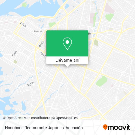 Mapa de Nanohana Restaurante Japones