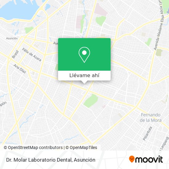 Mapa de Dr. Molar Laboratorio Dental