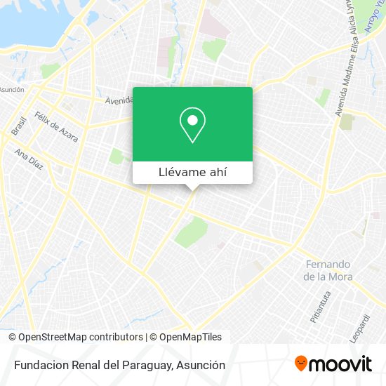 Mapa de Fundacion Renal del Paraguay