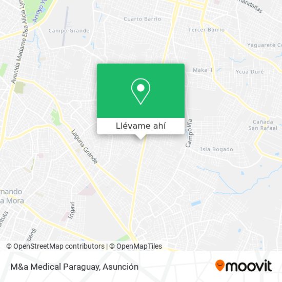 Mapa de M&a Medical Paraguay