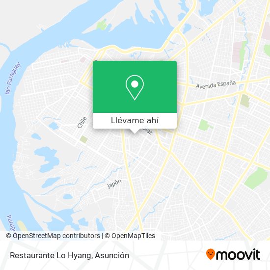 Mapa de Restaurante Lo Hyang