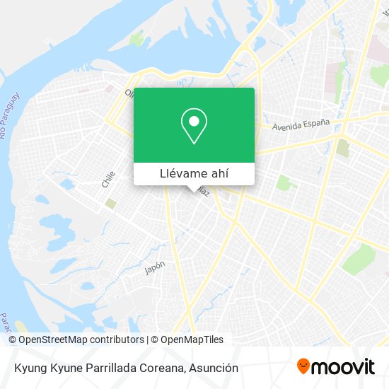 Mapa de Kyung Kyune Parrillada Coreana
