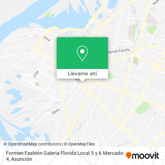 Mapa de Formen Fashión Galeria Florida Local 5 y 6 Mercado 4