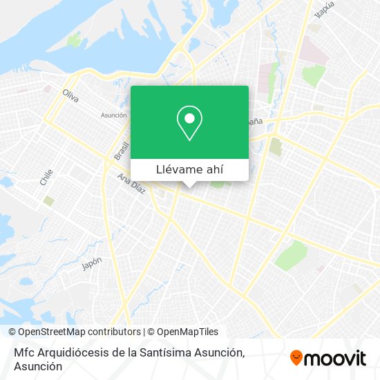 Mapa de Mfc Arquidiócesis de la Santísima Asunción