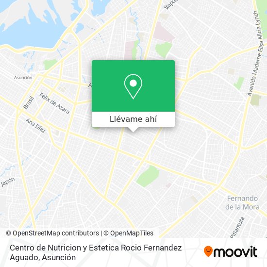Mapa de Centro de Nutricion y Estetica Rocio Fernandez Aguado