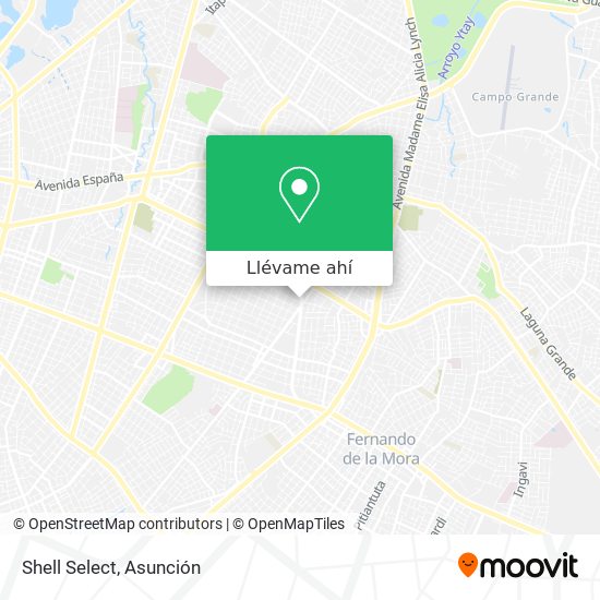 Mapa de Shell Select