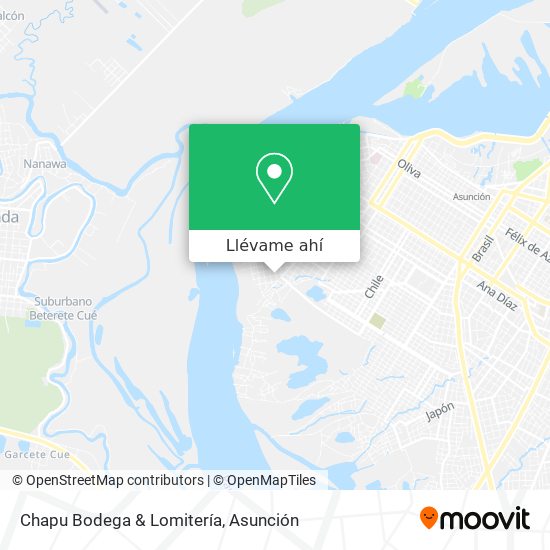 Mapa de Chapu Bodega & Lomitería