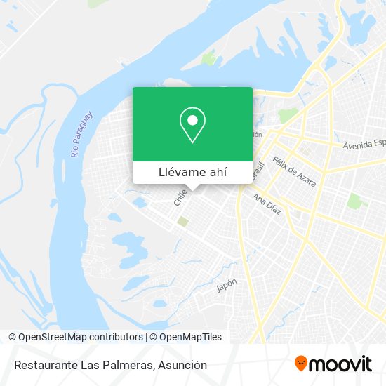 Mapa de Restaurante Las Palmeras
