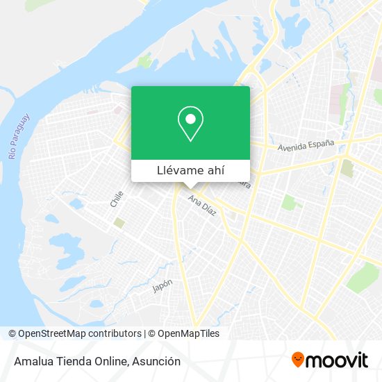 Mapa de Amalua Tienda Online