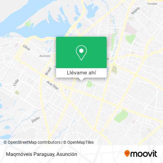 Mapa de Maqmóveis Paraguay