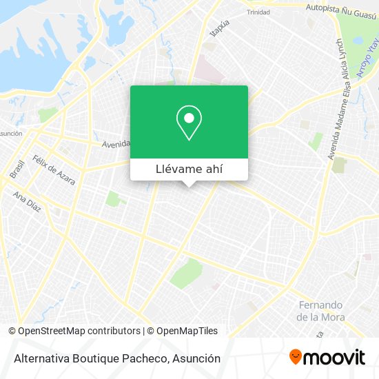 Mapa de Alternativa Boutique Pacheco