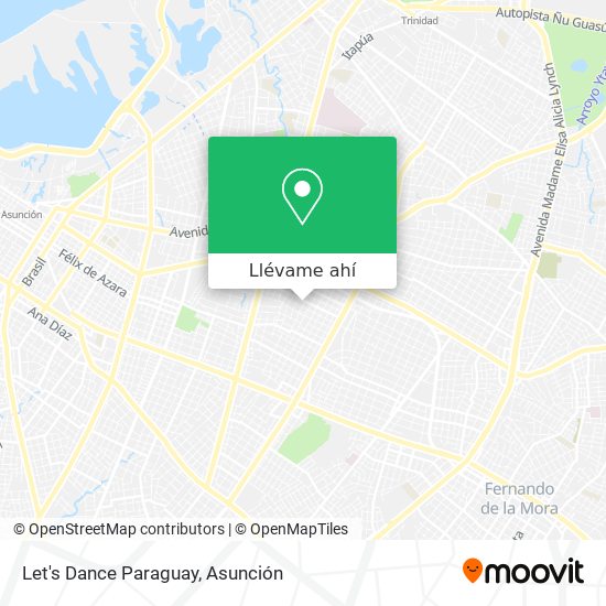 Mapa de Let's Dance Paraguay