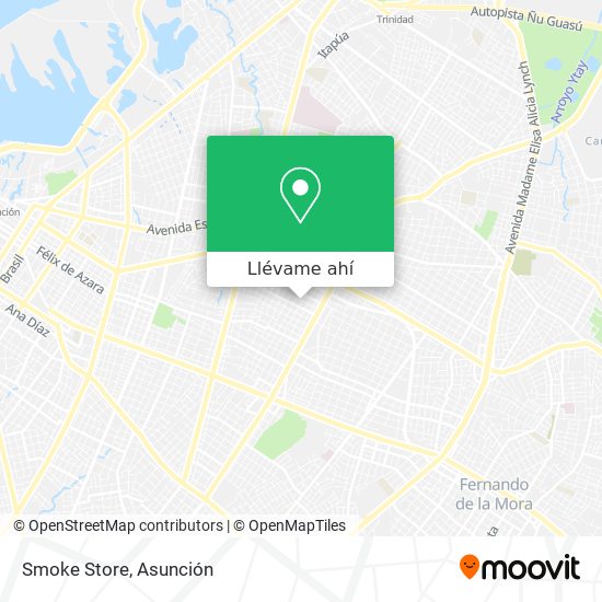 Mapa de Smoke Store