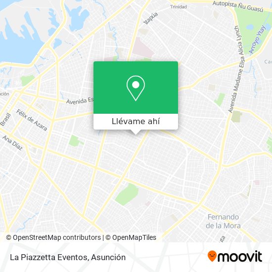 Mapa de La Piazzetta Eventos