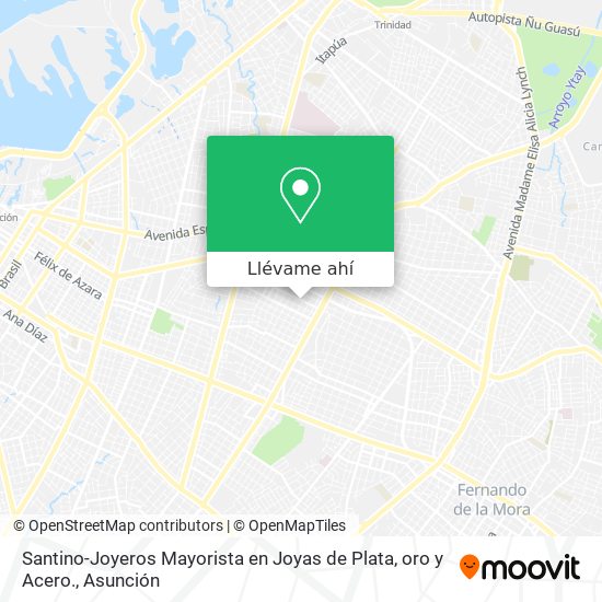 Mapa de Santino-Joyeros Mayorista en Joyas de Plata, oro y Acero.