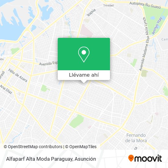 Mapa de Alfaparf Alta Moda Paraguay