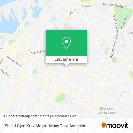 Mapa de Shield Gym Krav Maga - Muay Thai