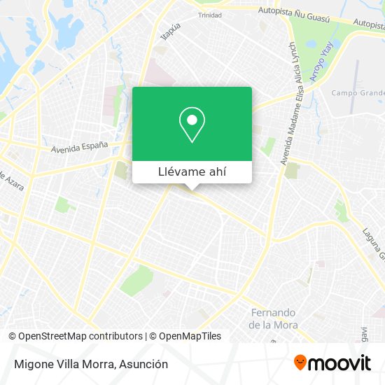 Mapa de Migone Villa Morra