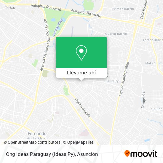 Mapa de Ong Ideas Paraguay (Ideas Py)