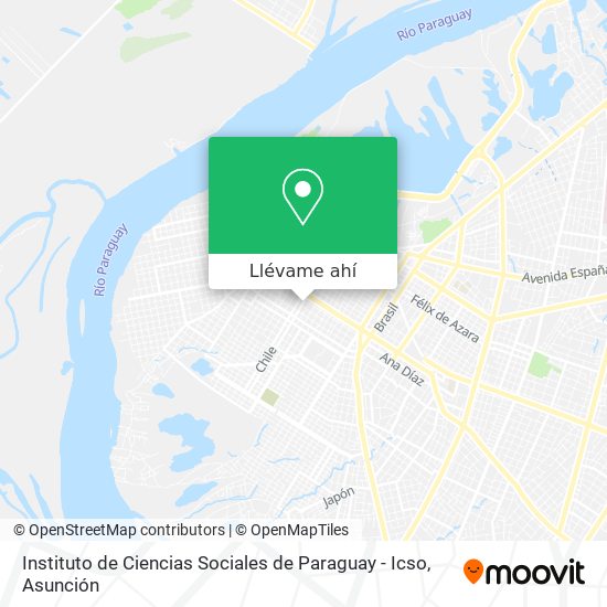 Mapa de Instituto de Ciencias Sociales de Paraguay - Icso