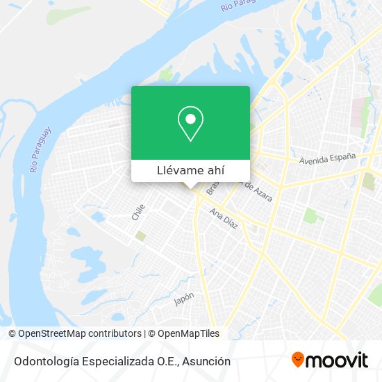 Mapa de Odontología Especializada O.E.