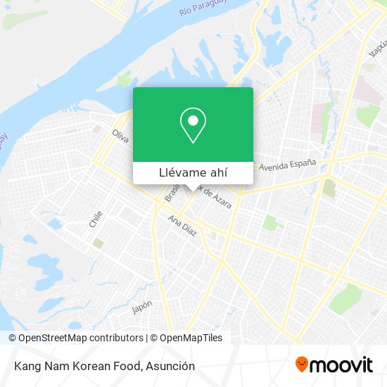 Mapa de Kang Nam Korean Food