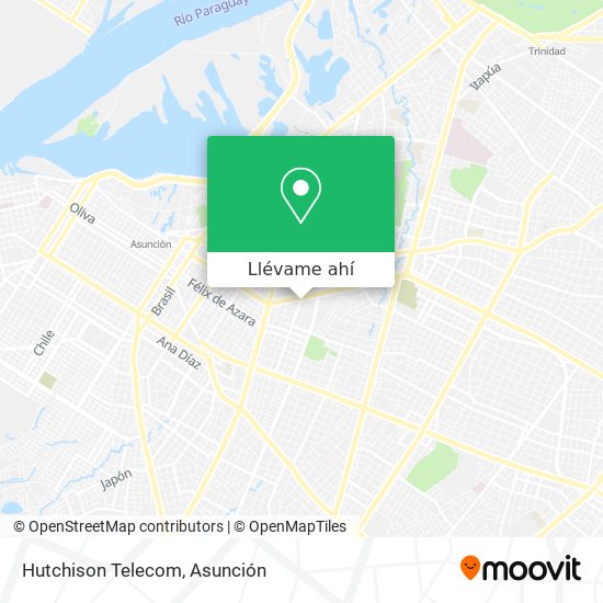 Mapa de Hutchison Telecom