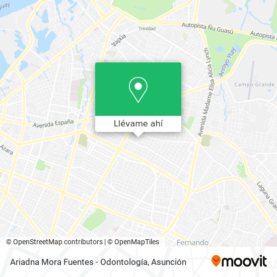 Mapa de Ariadna Mora Fuentes - Odontología